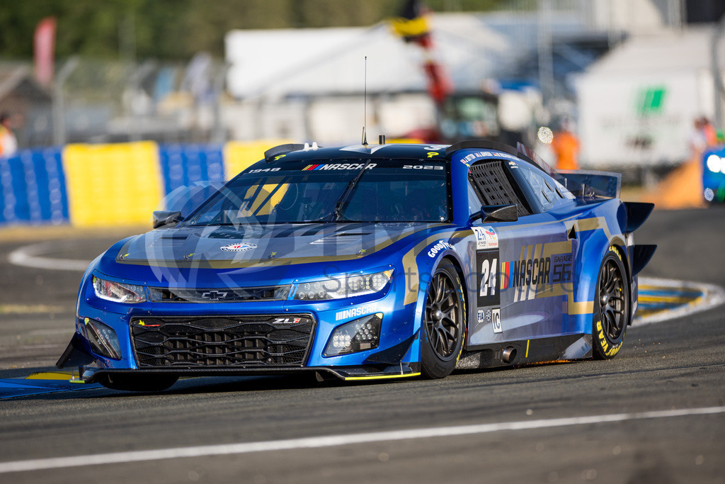 Trainproduction-20230607-1121 | LE MANS,FRANCE,07.Jun.23 - MOTORSPORTS - WEC, FIA World Endurance Championships, 24 Hours of Le Mans, Circuit de la Sarthe, qualifying. Image shows Jimmie Johnson (USA), Mike Rockenfeller (GER) and Jenson Button (GBR/ Hendrick Motorsports).  Photo: Trainproduction / Matthias Trinkl