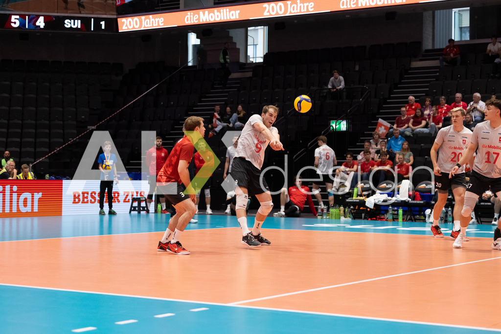 Luxembourg v Switzerland - CEV European League Men | KRIENS, SWITZERLAND - JUNE 12: CYRIL KOLB of Switzerland during the CEV European League match between Luxembourg and Switzerland at Pilatus Arena on June 12, 2026 in Kriens, Switzerland. - Realisiert mit Pictrs.com