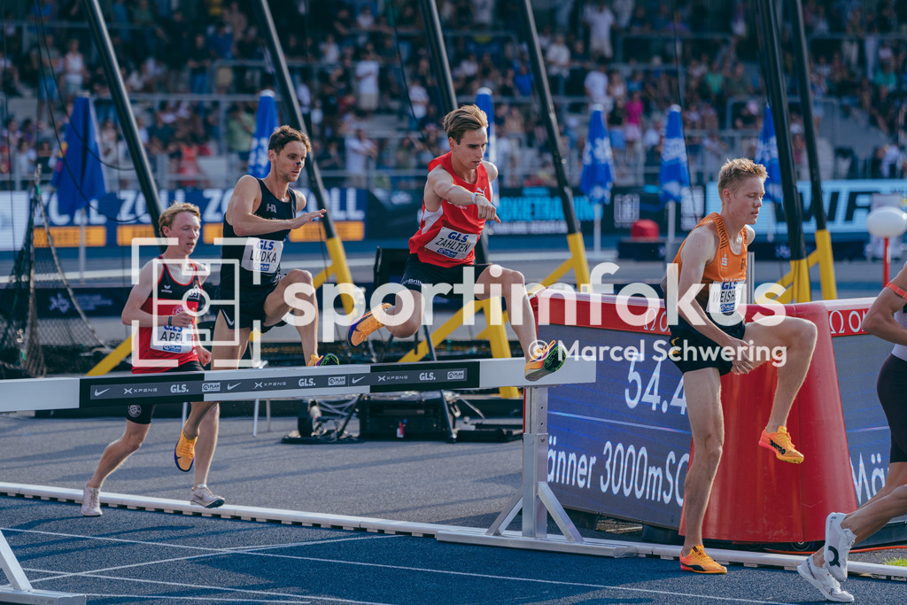 Deutsche Meisterschaften der Frauen und Männer 2026 | Silas Zahlten, LG Brillux Münster, 3000 Meter Hindernis, Deutsche Meisterschaften der Frauen und Männer 2026, Lohrheidestadion Bochum-Wattenscheid, 25.07.2026. Foto: Marcel Schwering / sportimfokus - Realisiert mit Pictrs.com