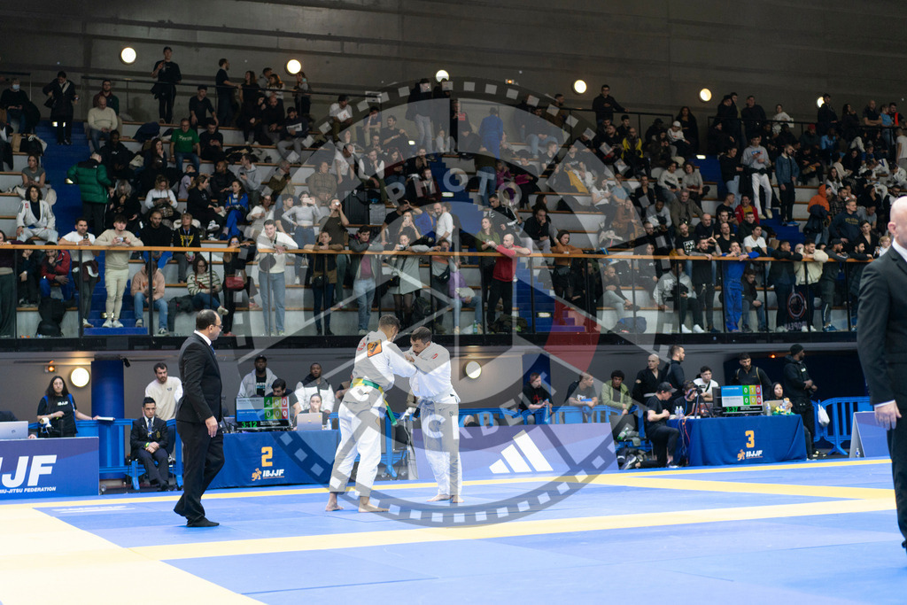 20240119PBB2589 | Fighters compete during the IBJJF European Championship in Paris, France, on January 19, 2024.