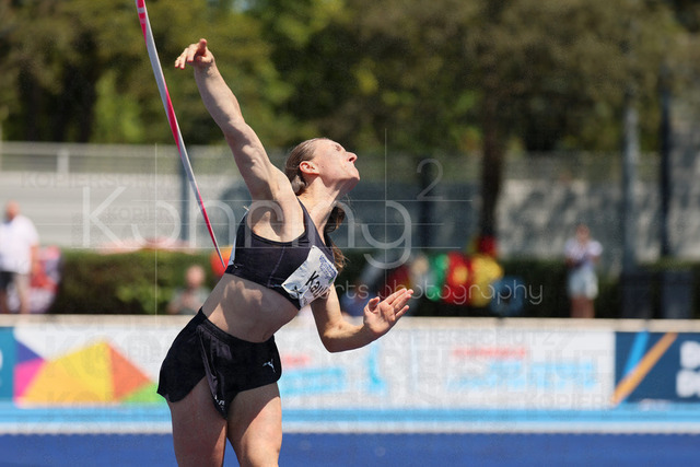 Multisport Event; Ratingen, 28.06.2026 | RATINGEN, GERMANY - JUNE 28, 2026 : Emma Kaul (GER / Germany) competing in the heptathlon’s javelin throw during the Multisport Event at Stadion Ratingen on June 28, 2026 in Ratingen, Germany.