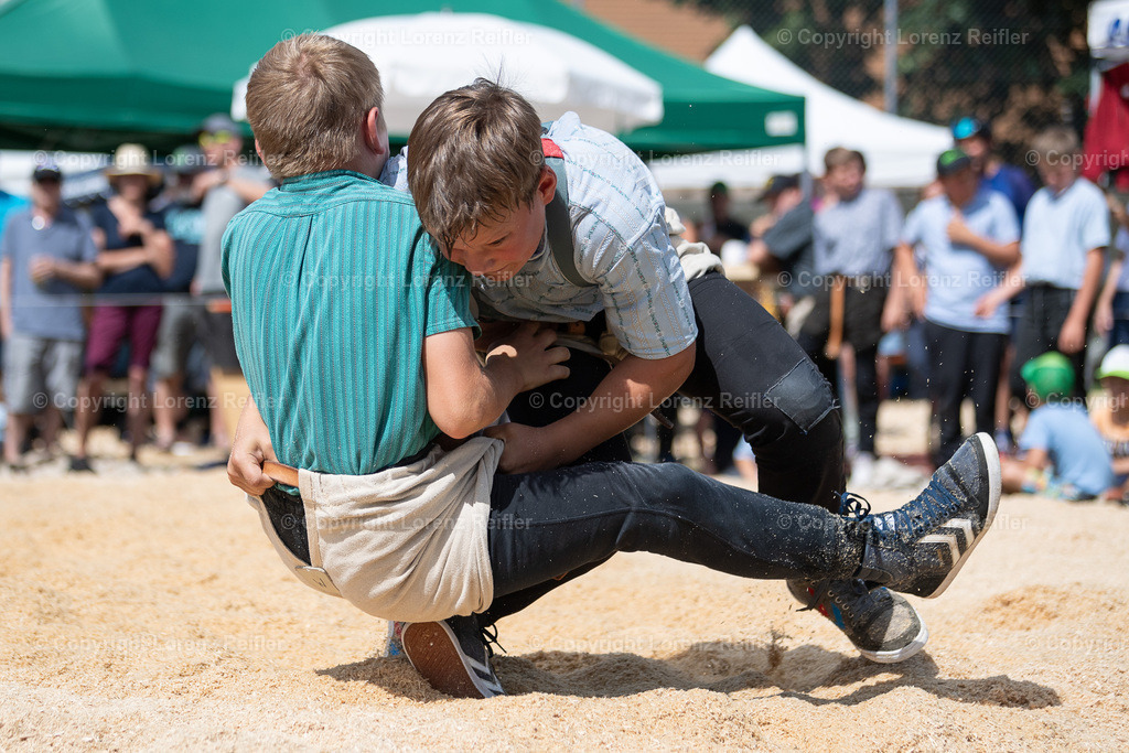 Schwingen -  Appenzeller Kantonal Nachwuchsschwingfest 2023 | Oberegg, 8.7.23, Schwingen - Appenzeller Kantonal Nachwuchsschwingfest.