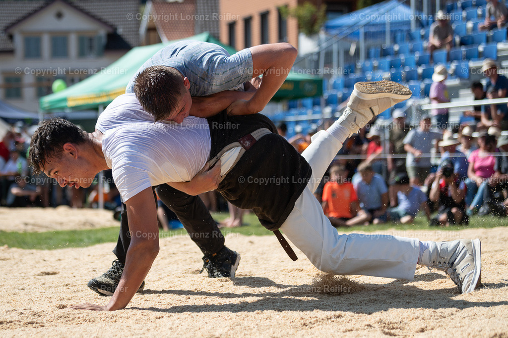 Schwingen -  Appenzeller Kantonal Nachwuchsschwingfest 2023 | Oberegg, 8.7.23, Schwingen - Appenzeller Kantonal Nachwuchsschwingfest.