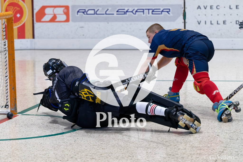 U17  - SC Thunerstern  v Geneve RHC A  |  during the U17  match between SC Thunerstern  and Geneve RHC A  at Centre sportif de la queue d'arve in Geneve, Switzerland
