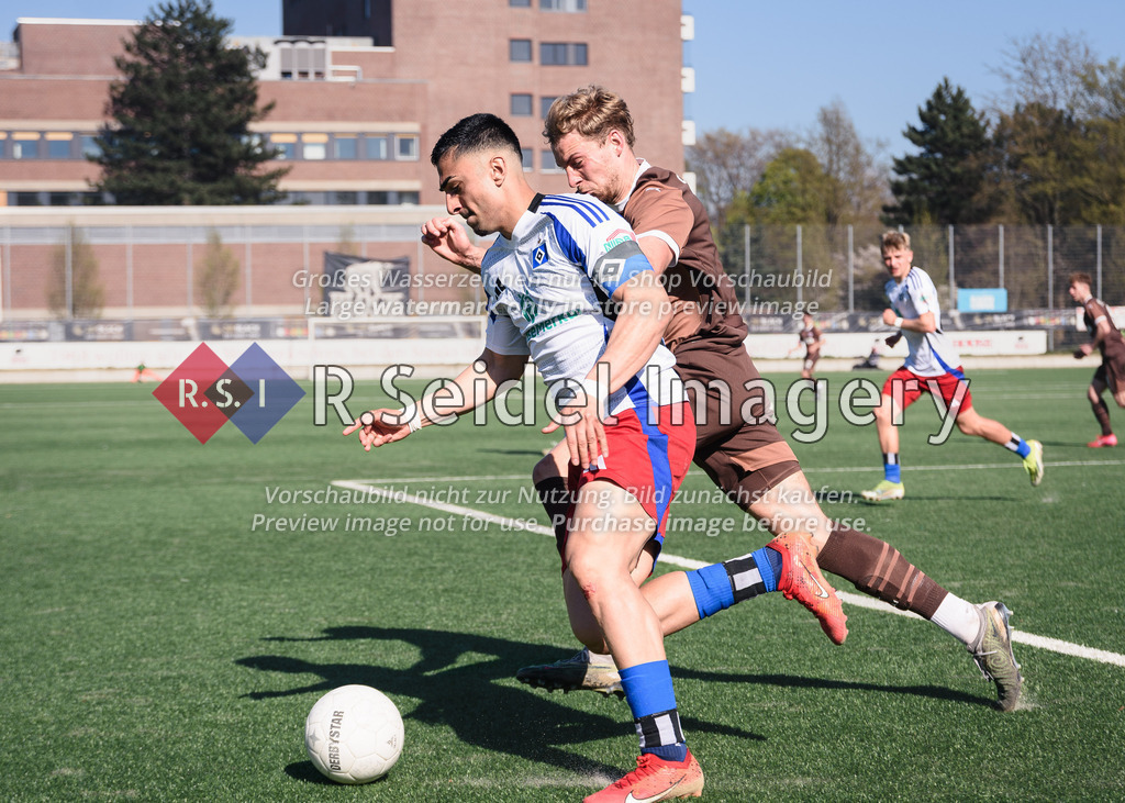 RS-1-106354 | Milad Nejad Haji Lor (#8, HSV, Teamkapitän), Peer Julius Mahncke (#5, FCSP)