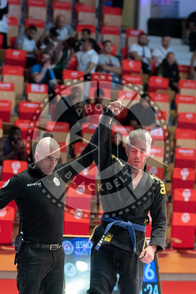20231106PBB3173 | Fighters compete during the AJP World Master Championship in the Mubadala Arena in Abu Dhabi, Arab United Emirates, on November 6, 2023.