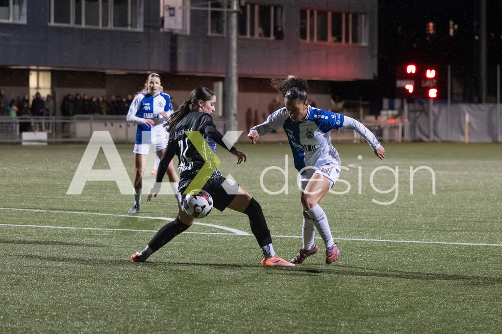 Fußball I Frauen I Saison 2025-2026 I AXA Women's Super League | Women I 14. Spieltag I Grasshoppers Club Zürich - FC Luzern I 14.02.2026 | 19 Ramona Kannady (CH) (GC Zürich) – Angriff - Realisiert mit Pictrs.com