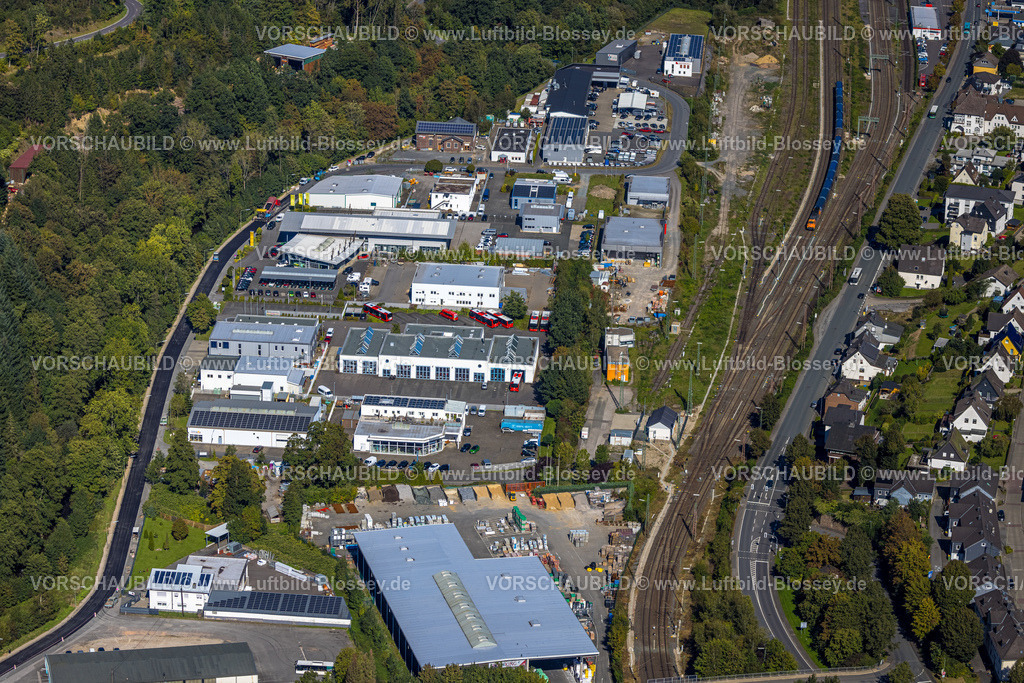 Lennestadt230910204Altenhundem | Luftbild, Gewerbegebiet Bahnbetriebswerk, Altenhundem, Lennestadt, Sauerland, Nordrhein-Westfalen, Deutschland