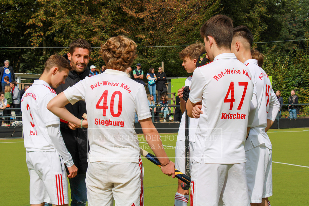 MU16 2. HF Westdeutsche Meisterschaft  Rot-Weiß Köln - Düsseldorfer HC 07.10.23 Gladbach-12 | lanaschraderfotografie - Realisiert mit Pictrs.com