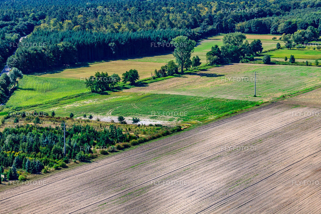 Wiesen am Erlenbach | Luftbild: Wiesen am Erlenbach in Hatzenbühl im Bundesland Rheinland-Pfalz in Deutschland. Foto: IMG_20586.jpg vom 30.08.2009 durch Werner Riehm/FLY-FOTO.de - Realisiert mit Pictrs.com