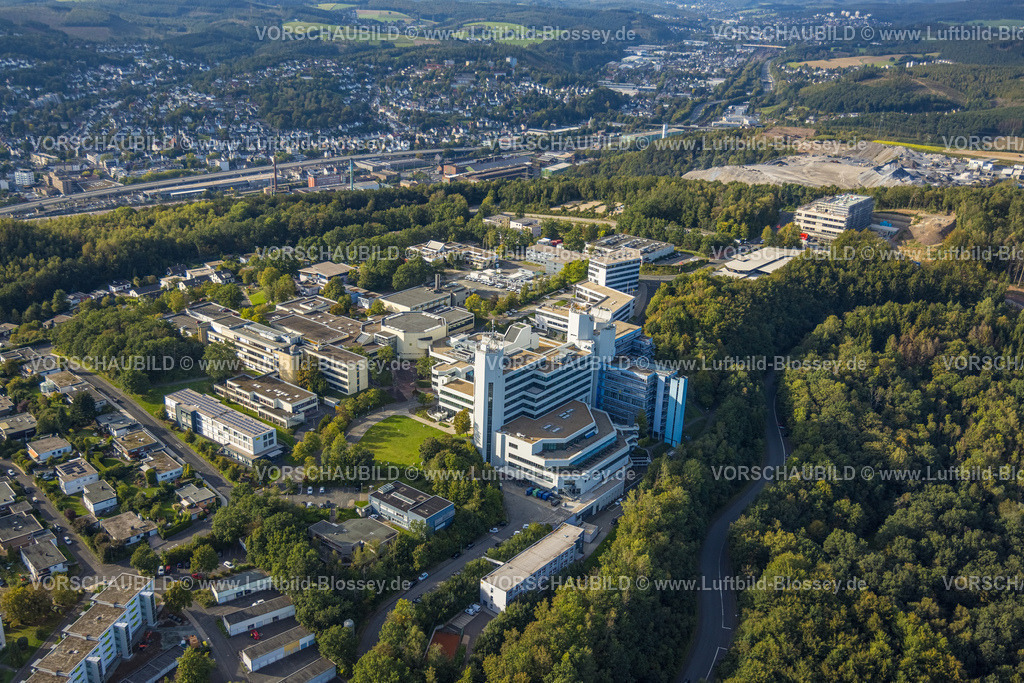 Siegen230912205 | Luftbild, Universität Siegen, Weidenau-Haardter Berg, Siegen, Siegerland, Nordrhein-Westfalen, Deutschland