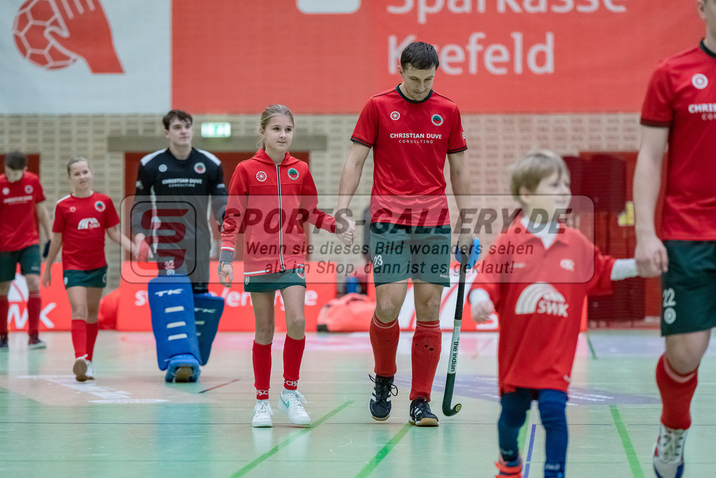 HK_20231216_107362 | 1. Bundesliga Herren  Crefelder HTC - Blau Weiß Köln am 16.12.2023 Sporthalle Glockenspitz, Krefeld ,