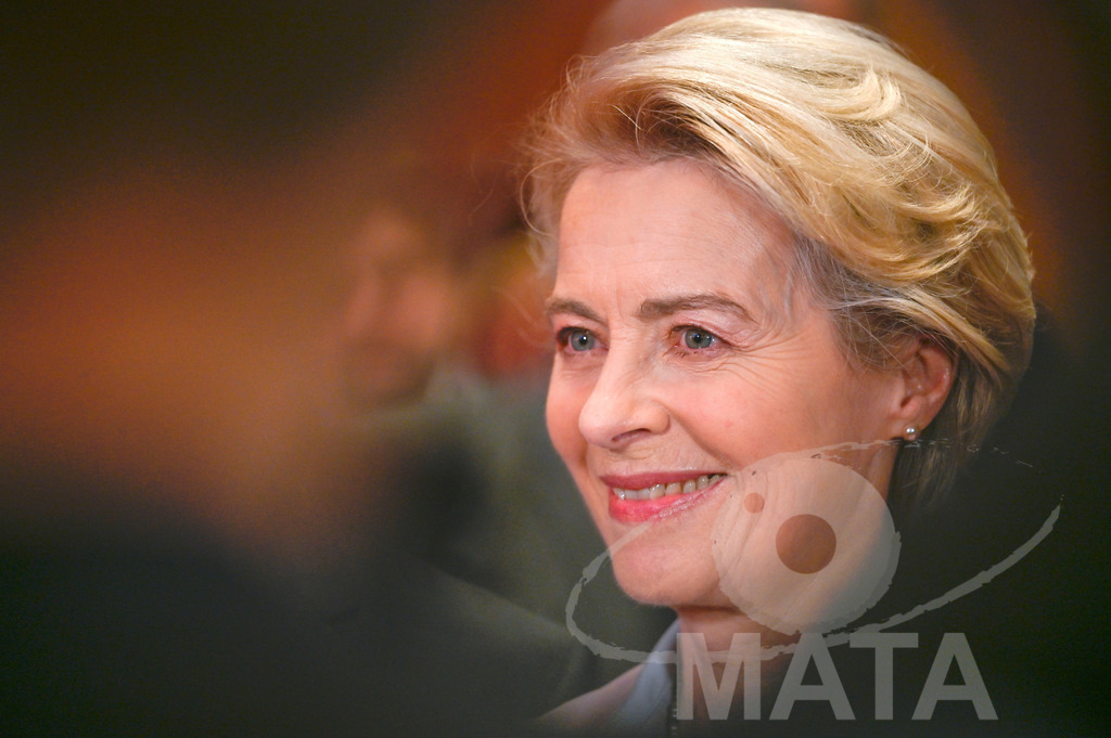 _DWI0354 | Politikerin Ursula von der Leyen beim CDU-NRW Neujahrsempfang in Düsseldorf. Düsseldorf, 28.01.2023 - Realisiert mit Pictrs.com