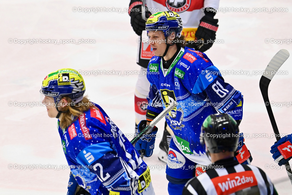 EC IDM Wärmepumpen VSV vs. Pioneers Vorarlberg | #12 Pearson Chase EC VSV, #81 RICHTER Marco EC VSV, EC IDM Wärmepumpen VSV vs. Pioneers Vorarlberg, EC IDM Wärmepumpen VSV vs. Pioneers Vorarlberg am 14.12.2024 in Villach (Stadthalle Villach), Austria, (Photo by Bernd Stefan)