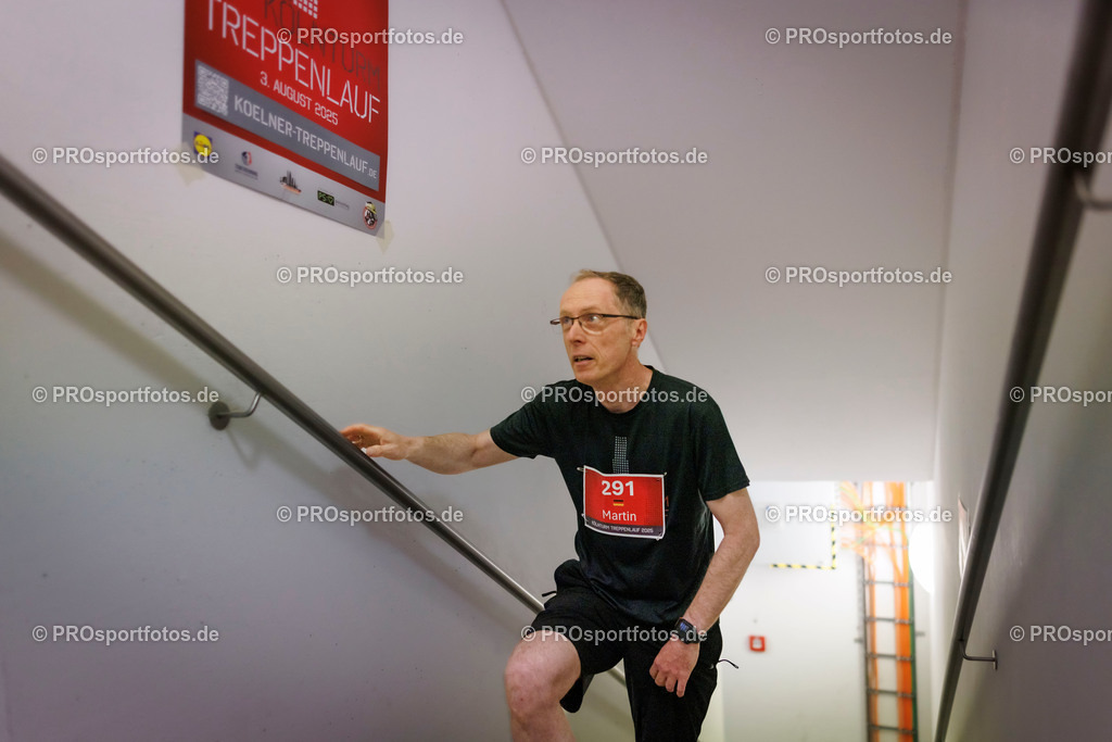 KölnTurm Treppenlauf; Köln, 03.08.2025 | Impressionen vom KölnTurm Treppenlauf am 03.08.2025 in Köln (Nordrhein-Westfalen). 