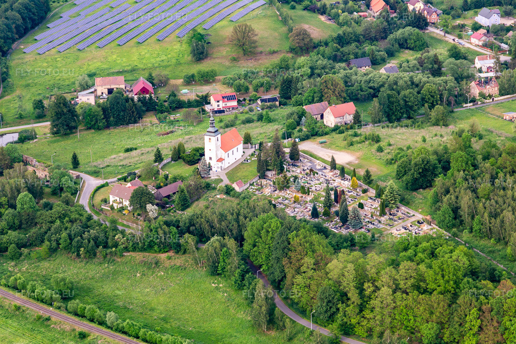 Vue aérienne: Église Saint-Jean-Baptiste 