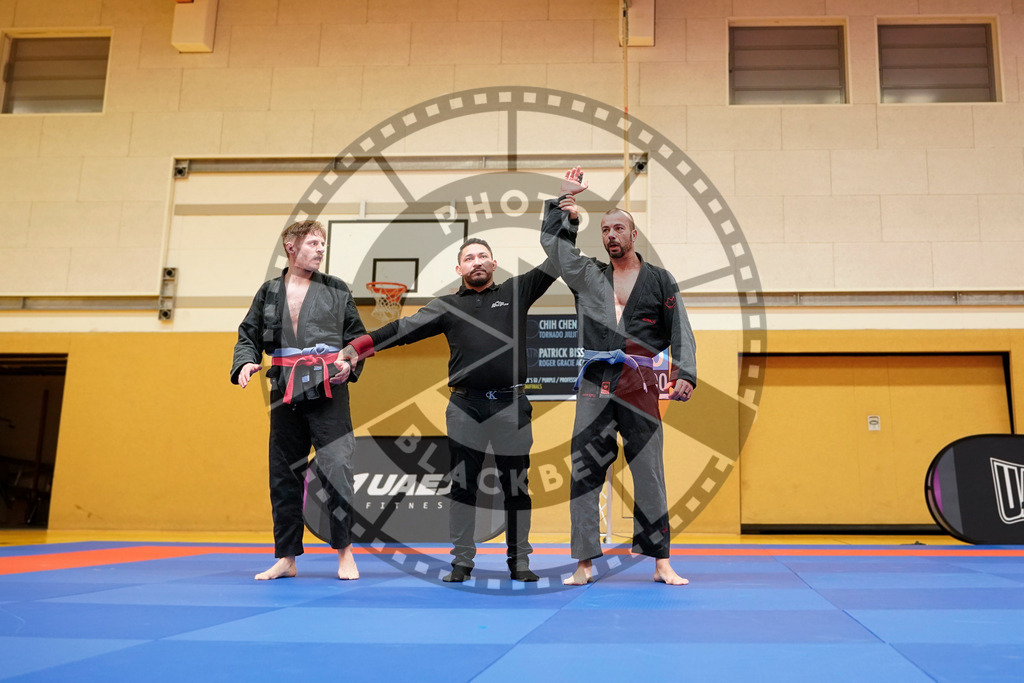 20240203PBB06428 | Fighters compete during the Brazilian Jiu-Jitsu Championship of the AJP Tour in Maintal by Frankfurt am Main, Germany, on February 2, 2024.
