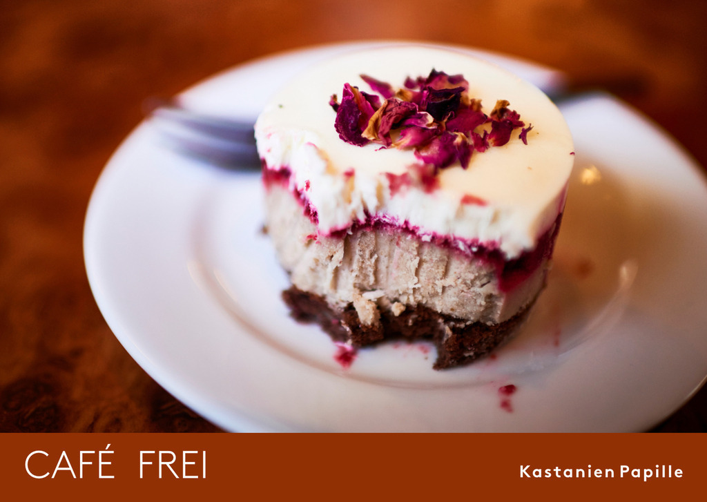 Cafe Frei | Wiener Kaffeehäuser und ihre Torten; Cafe Frei, Kastanien Papille - Realisiert mit Pictrs.com