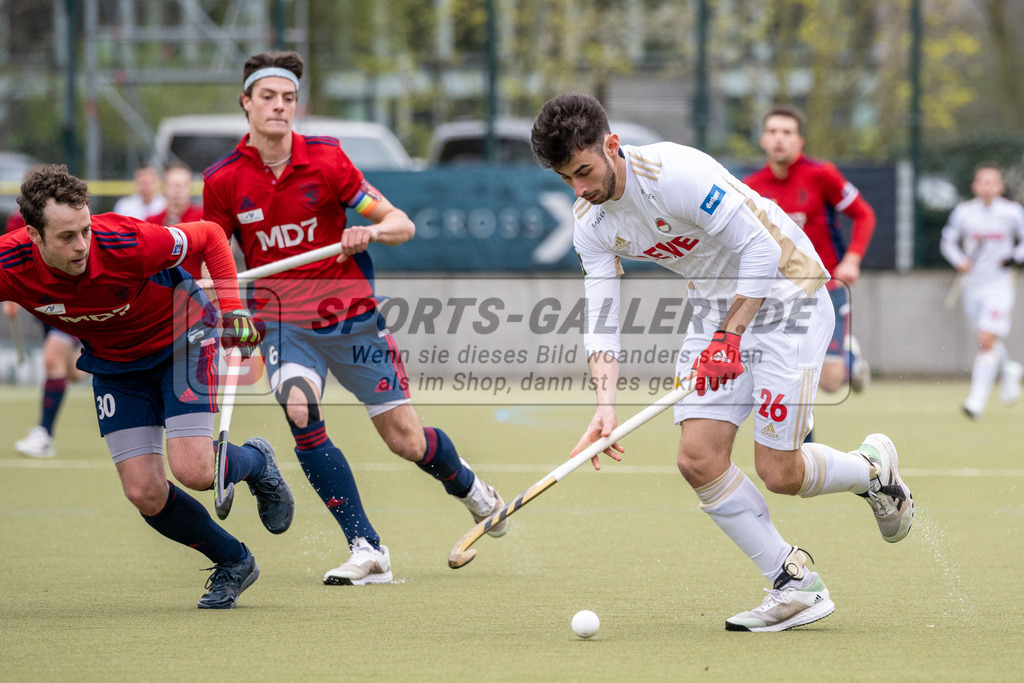 SFE_20230415_0259 | Deutsche Meisterschaft Männliche U16 Halle 2023 am 15.04.2023 in Düsseldorf (Düsseldorfer Hockeyclub 1905 e.V.), Photo: Stephan Fehrmann 2022 (Sports-Gallery),Elian Mazkour ( Rot-Weiss Köln #26 )
