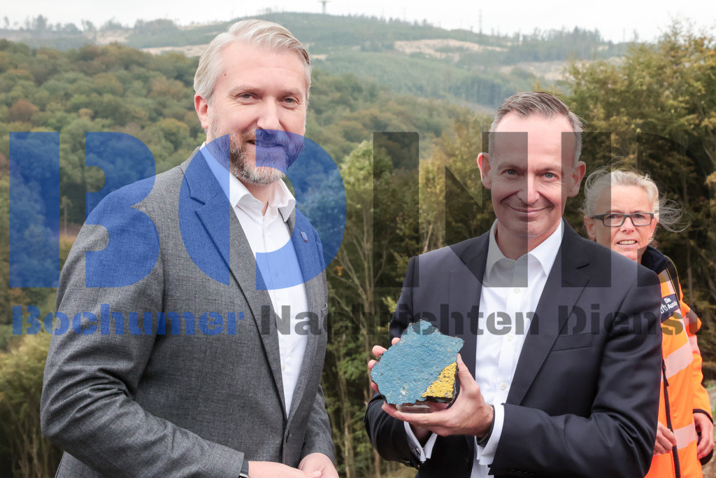  05.10.2023 - 
 | Sebastian Sendlak / Bochumer Nachrichtendienst (BOND) - Bochum AllgemeinStartsignal für den Neubau der Talbruecke Rahmede  - Realisiert mit Pictrs.com