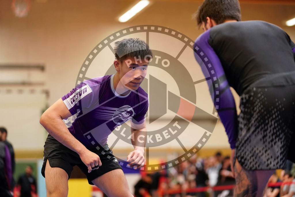 20240203PBB09261 | Fighters compete during the Brazilian Jiu-Jitsu Championship of the AJP Tour in Maintal by Frankfurt am Main, Germany, on February 2, 2024.