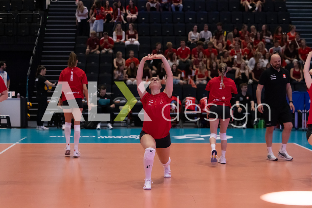 Austria v Switzerland - CEV European League Women | KRIENS, SWITZERLAND - JUNE 14: LEANA ZUVIC of Switzerland during the CEV European League match between Austria and Switzerland at Pilatus Arena on June 14, 2026 in Kriens, Switzerland. - Realisiert mit Pictrs.com