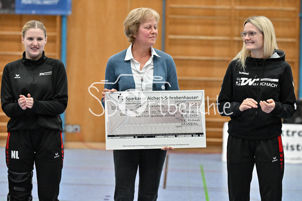 TSV Aichach - SG 1871 Augsburg/Gersthofen | Spendenuebergabe MS-Stiftung