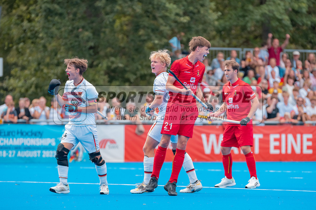 HK_20230716_102913 | Euro Hockey MU18 Boys Finale Belgium vs Germany Championship Girls & Boys am 16.7.2023 CHTC , Krefeld ,