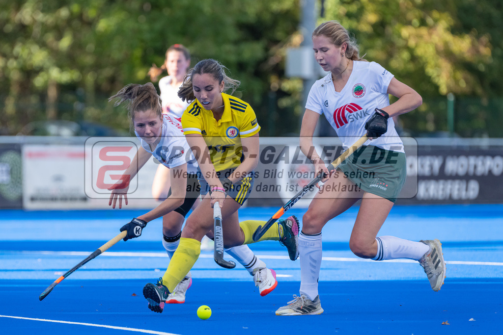 HK_20221008_100497 | 2. Bundesliga Damen Crefelder HTC - Eintracht Braunschweig  am 8.10.2022 Crefelder HTC, Krefeld , Lourdes Estigarria ( Eintracht Braunschweig #25 )