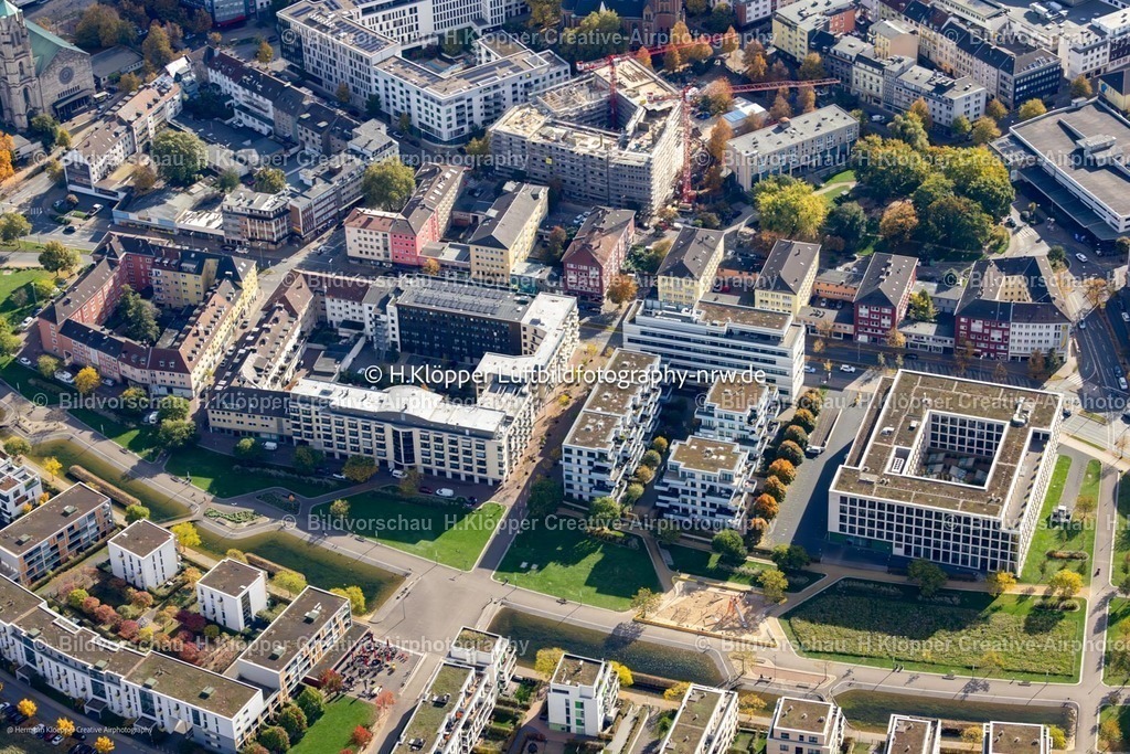 Luftbild Essen-6914 | Luftbild Wohn- und Geschäftshaus Viertel in Essen im Bundesland Nordrhein-Westfalen, Deutschland - Realisiert mit Pictrs.com