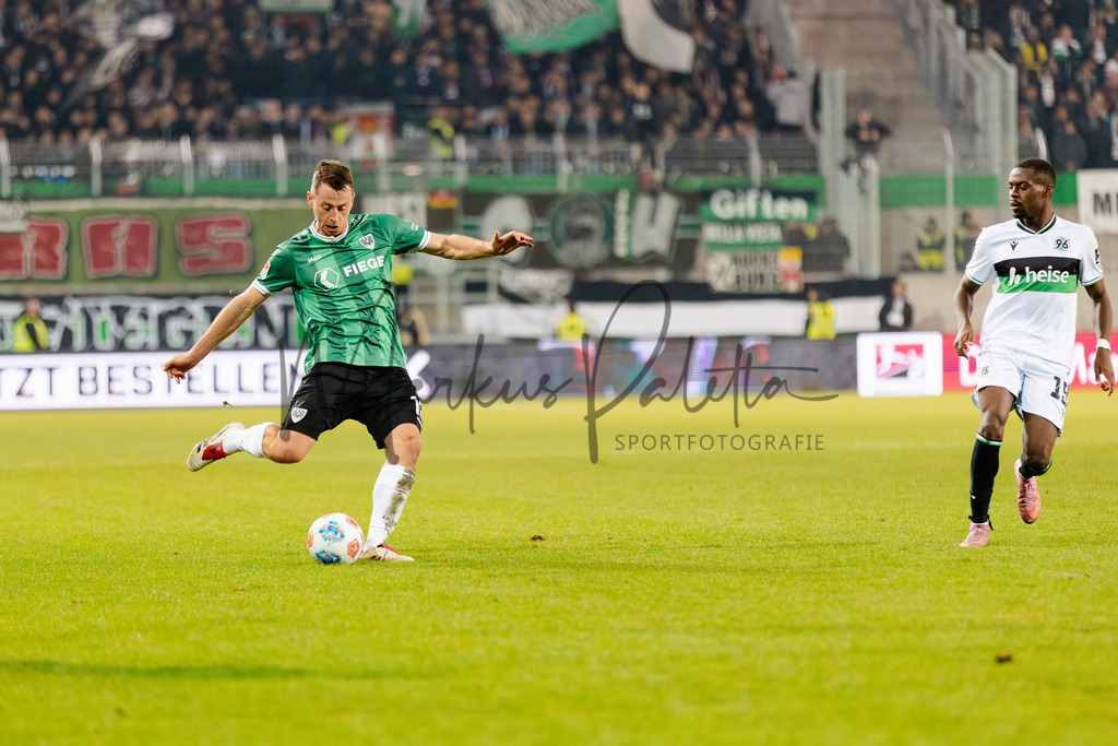 2. Bundesliga, Saison 2025/26, 15. Spieltag: SC Preußen Münster - Hannover 96 | Münster, 05.12.2025: 2. Bundesliga, 15. Spieltag, SC Preußen Münster gegen Hannover 96 im LVM-Preußenstadion in Münster. Foto: sportfotografie.ms | Markus Paletta - Realisiert mit Pictrs.com