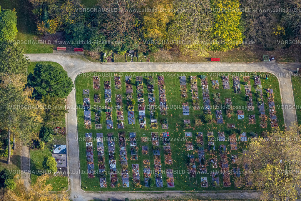 Bochum221101117 | Luftbild, Städt. Friedhof Riemke, Riemke, Bochum, Ruhrgebiet, Nordrhein-Westfalen, Deutschland