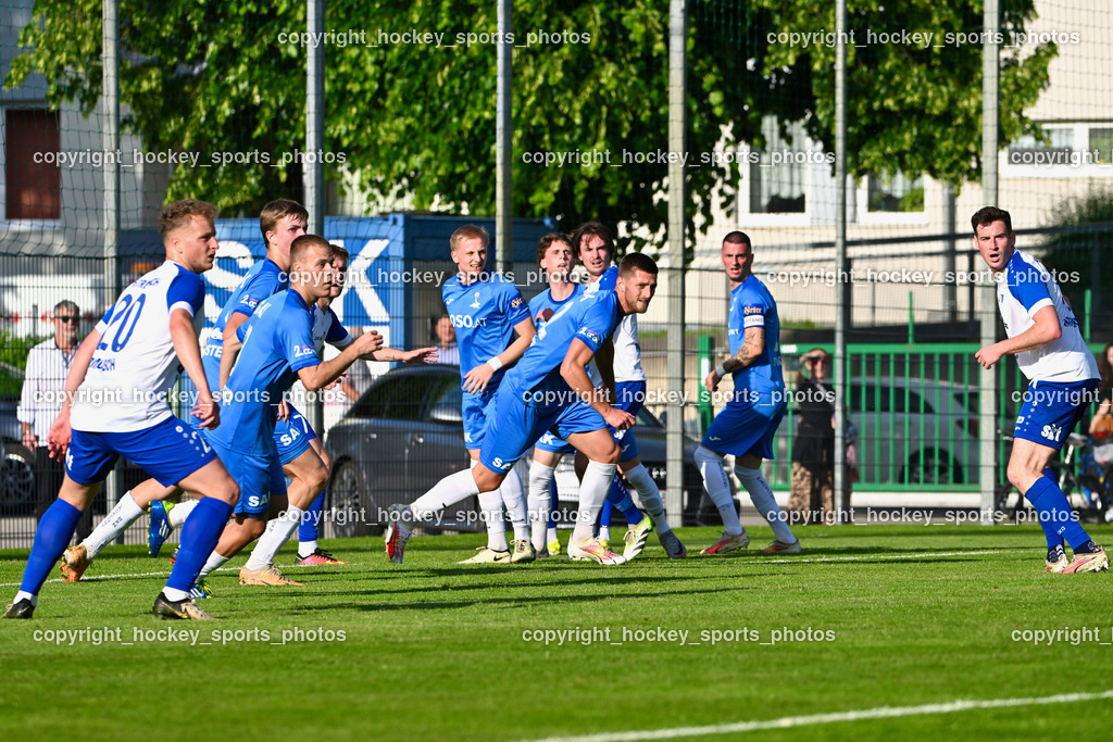 SAK vs. SK Treibach | #20 Manuel Primusch Böck SK Treibach, #13 Fabian Griesebner SAK, #22 Leo Ejup SAK, #6 Toni Dullnig SAK, #24 Zoran Vukovic SAK, #14 Hanno Ulrich Wachernig Böck SK Treibach, SAK vs. SK Treibach, SAK vs. SK Treibach am 29.05.2024 in Klagenfurt (Sportpark Welzenegg), Austria, (Photo by Bernd Stefan)