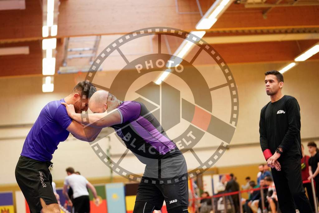 20240203PBB09925 | Fighters compete during the Brazilian Jiu-Jitsu Championship of the AJP Tour in Maintal by Frankfurt am Main, Germany, on February 2, 2024.