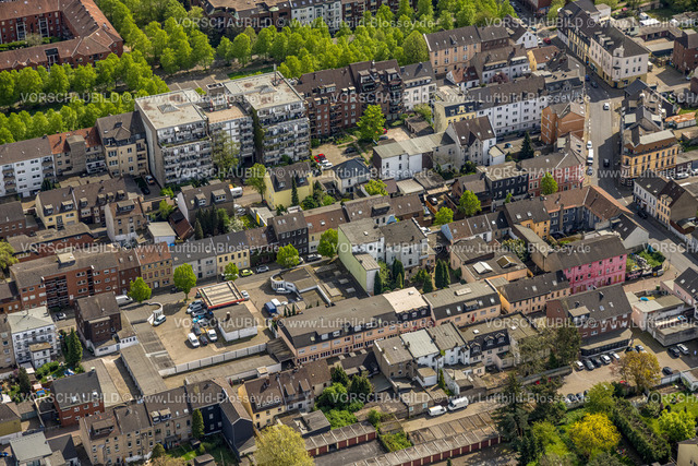 Oberhausen240401040 | Luftbild, Rotlichtviertel Rote Meile Flaßhofstraße, Innenstadtbereich um die Friedenstraße und Flaßhofstraße, Innenstadt, Oberhausen, Ruhrgebiet, Nordrhein-Westfalen, Deutschland