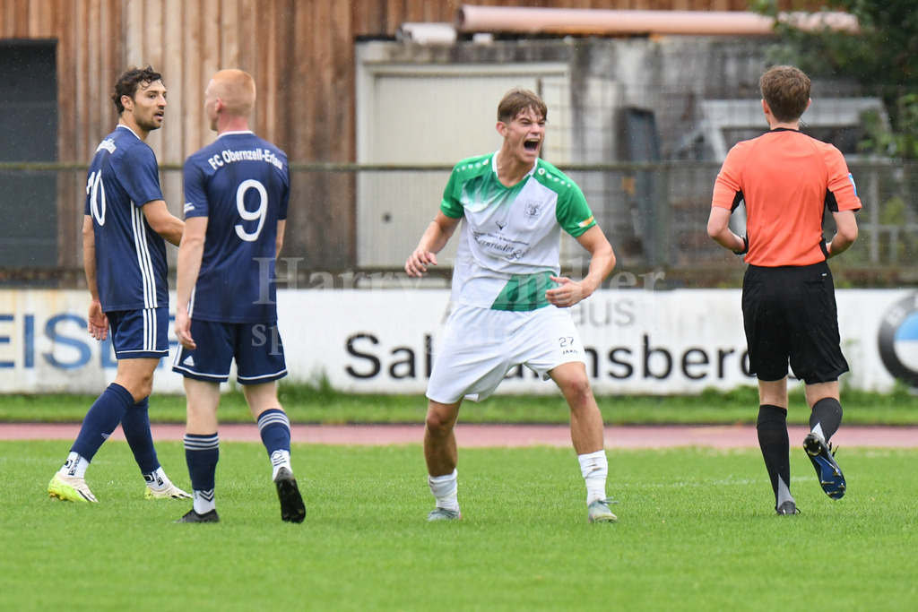 SpVgg GW Deggendorf : FC Obernzell-Erlau | Felix Rem (SpVgg GW Deggendorf #27) Torjubel nach dem 1:0 Führungstreffer - Realisiert mit Pictrs.com