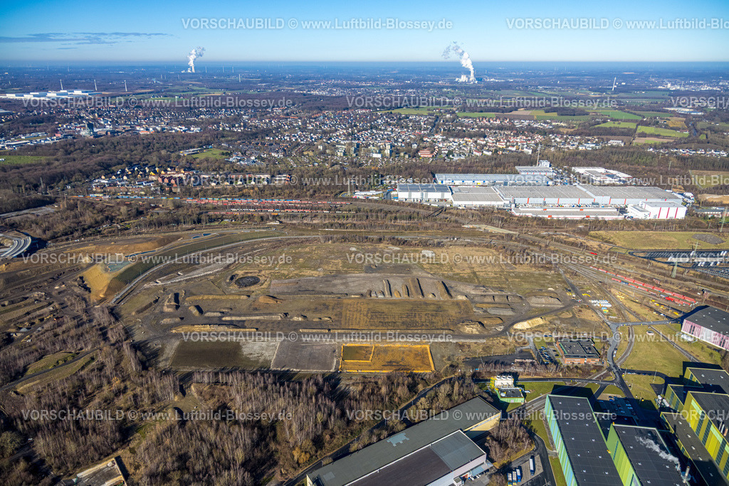 Dortmund260200104 | Luftbild, Brachfläche am Gewerbegebiet und Gelände der Westfalenhütte Dortmund, Kaufland Dortmund Logistik, Borsigplatz, Dortmund, Ruhrgebiet, Nordrhein-Westfalen, Deutschland