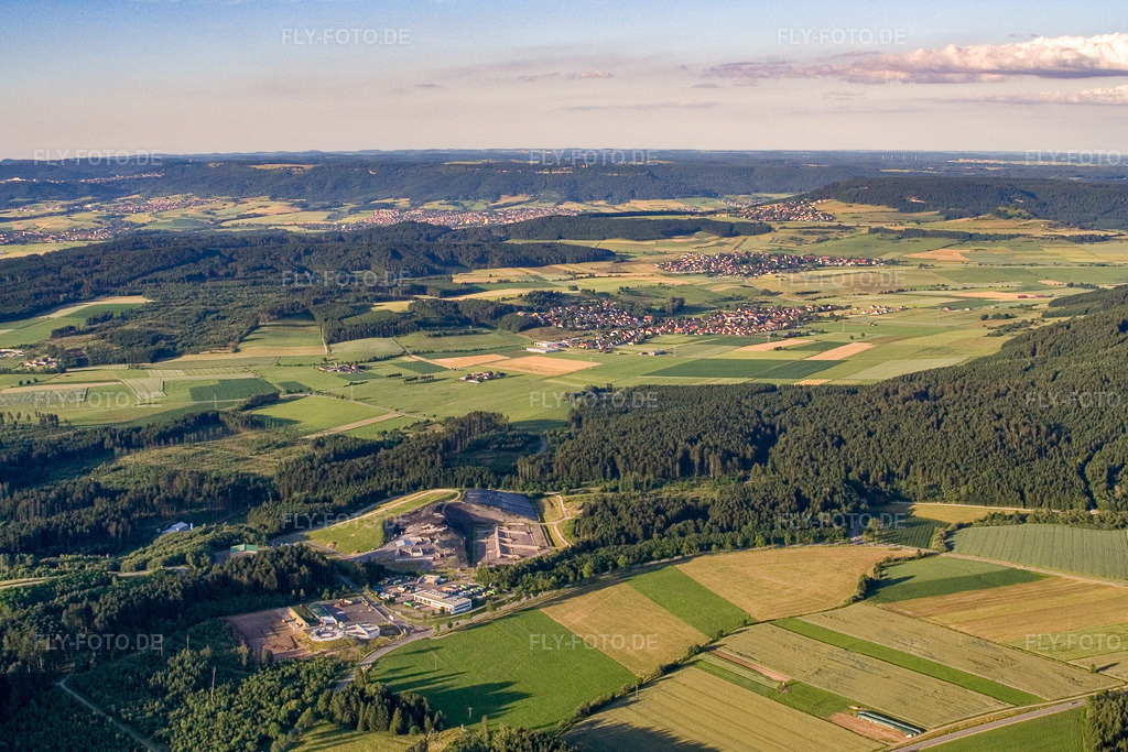 Luftbild: Tongrube Tuningen in Tuningen im Bundesland Baden-Württemberg in Deutschland. Foto: IMG_11364.jpg vom 04.07.2008 durch Werner Riehm/FLY-FOTO.de