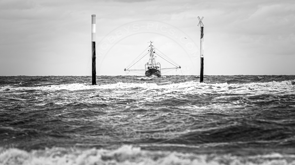 Krabbenkutter auf der Nordsee-2 | Fischkutter auf der Nordsee