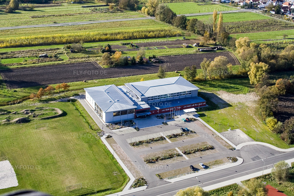 Luftbild: Bienwaldhalle Kandel in Kandel im Bundesland Rheinland-Pfalz in Deutschland. Foto: IMG_8851.jpg vom 05.11.2007 durch Werner Riehm/FLY-FOTO.de