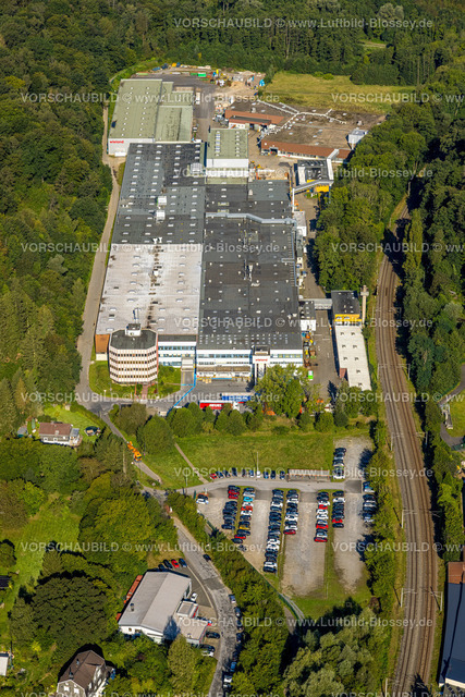 Velbert240811576Langenberg | Luftbild, Wieland-Werke AG Metallverarbeitungsunternehmen, Langenberg, Velbert, Ruhrgebiet, Nordrhein-Westfalen, Deutschland