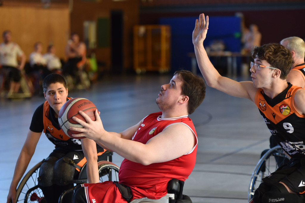 2024-10-26-0278 | RSKV Tuebingen vs. Hannover United 2, Rollstuhlbasketball, 2. Bundesliga Sued, 3. Spieltag, Saison 2024/2025, 26.10.2024, Foto: Ralph Kunze - Realisiert mit Pictrs.com