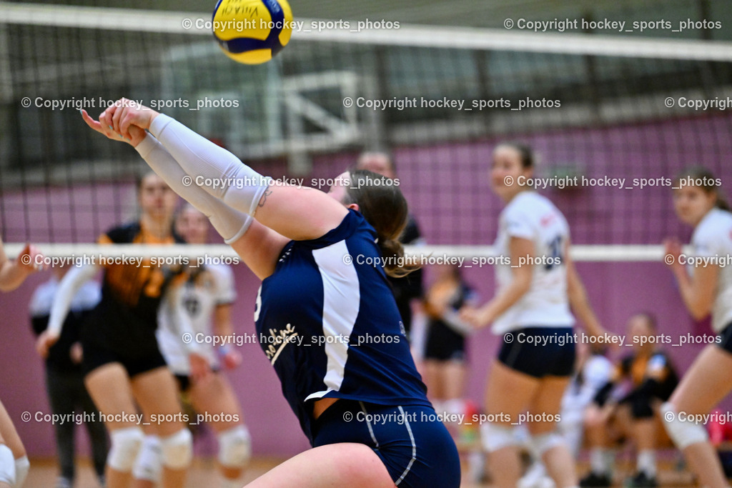 ASKÖ Volley Eagles Villach vs. Donau Chemie Volleys Brückl | #3 Nicole Maria DREIER Volleys Brückl, ASKÖ Volley Eagles Villach vs. Donau Chemie Volleys Brückl, ASKÖ Volley Eagles Villach vs. Donau Chemie Volleys Brückl am 14.12.2024 in Villach (Ballspielhalle Lind), Austria, (Photo by Bernd Stefan)