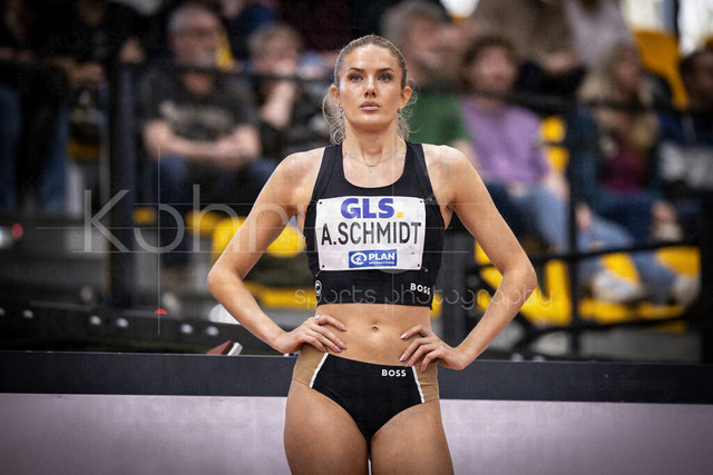 Deutsche Leichtathletik-Hallenmeisterschaften; Dortmund, 28.02.2026 | Alica Schmidt (SCC Berlin, 84), 800m; Deutsche Leichtathletik-Hallenmeisterschaften am 28.02.2026 in der Helmut-Körnig-Halle in Dortmund. 