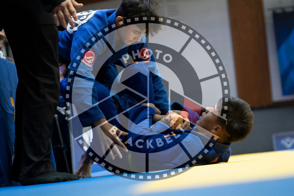 20240119PBB1845 | Fighters compete during the IBJJF European Championship in Paris, France, on January 19, 2024.
