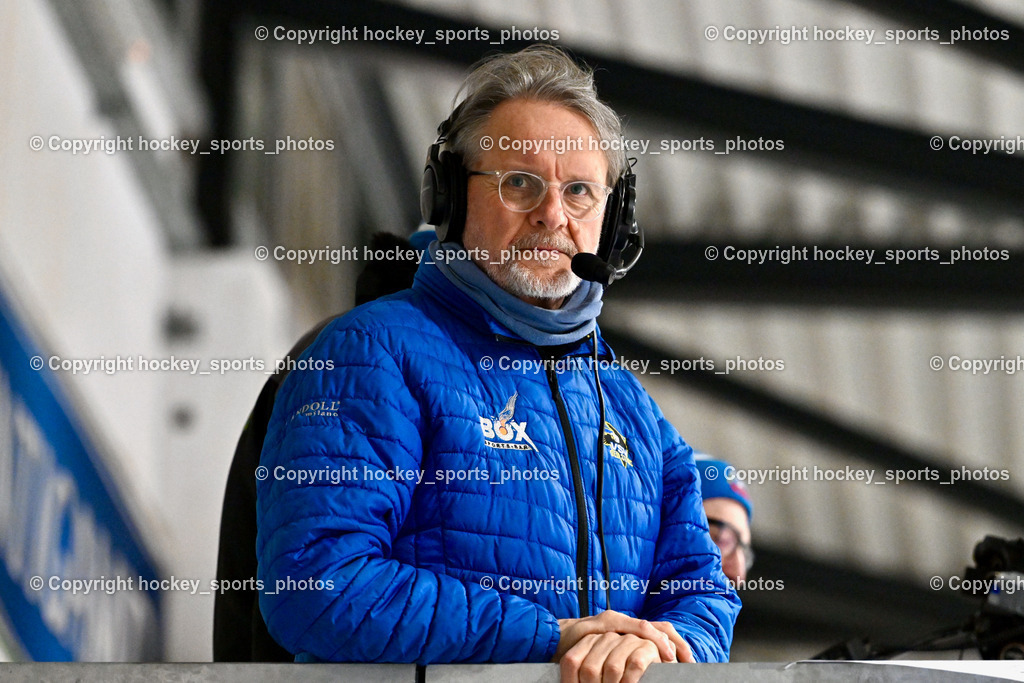 ESC SOCCERZONE STEINDORF vs. 1. EHC ALTHOFEN | Ewald Brandstätter Moderator Sport Fan, ESC SOCCERZONE STEINDORF vs. 1. EHC ALTHOFEN, ESC SOCCERZONE STEINDORF vs. 1. EHC ALTHOFEN am 28.02.2025 in Steindorf (Ossiachersee Halle), Austria, (Photo by Bernd Stefan)