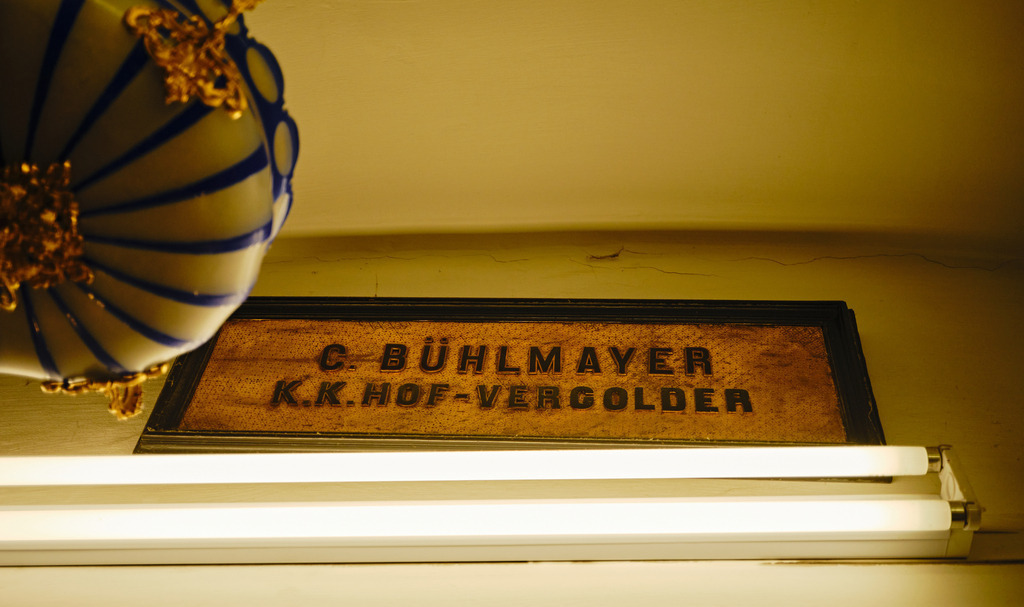 Bühlmayer Hofvergolder | WIen, Austria - April 29, 2025; C. Bühlmayer - K.u.K. Hofvergolder. - Realisiert mit Pictrs.com