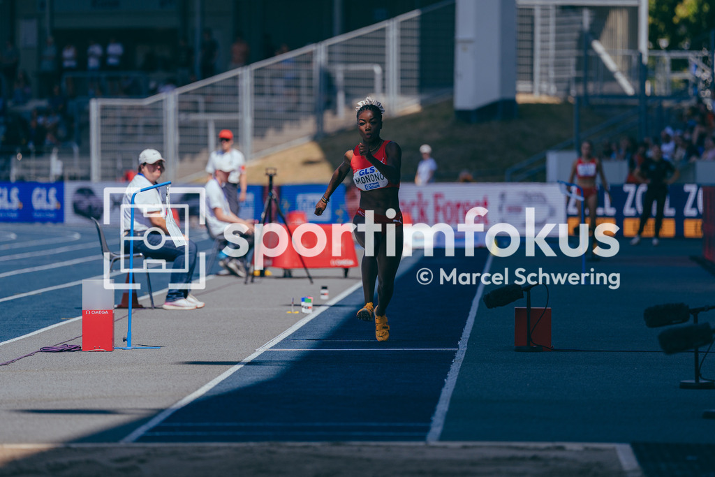Deutsche Meisterschaften der Frauen und Männer 2026 | Grace Monono, LG Nord Berlin, Dreisprung, Deutsche Meisterschaften der Frauen und Männer 2026, Lohrheidestadion Bochum-Wattenscheid, 25.07.2026. Foto: Marcel Schwering / sportimfokus - Realisiert mit Pictrs.com