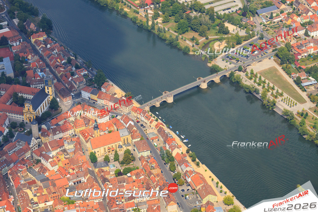 Luftbild von Alte-mainbruecke Kitzingen - Luftaufnahme wurde 2015 von https://frankenair.de mittels Flugzeug (keine Drohne) erstellt - die Geschenkidee