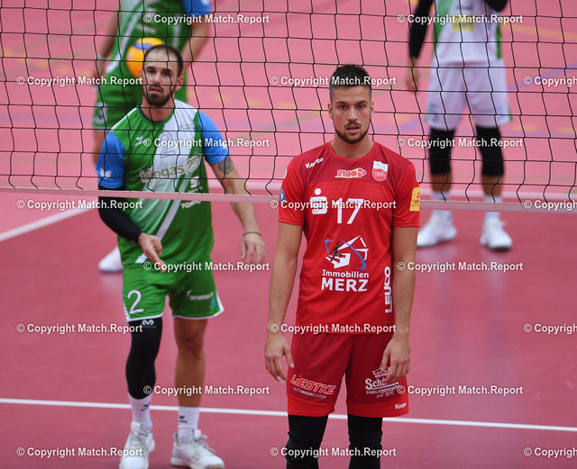 ulm | Volleyball Bundesliga Testspiel  04.10.2019TV Rottenburg - Volley NaefelsJannis Hopt (re, TVR)FOTO: ULMER Pressebildagentur / Moritz LissxxNOxMODELxRELEASExx